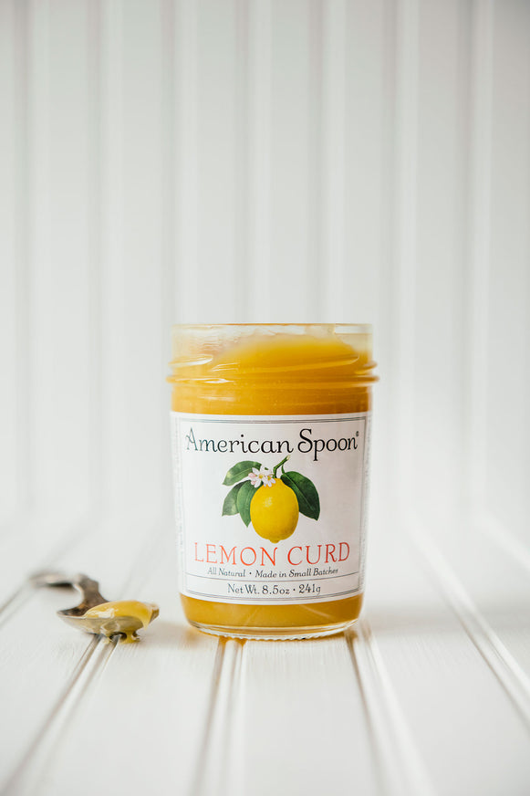 lemon curd in a jar