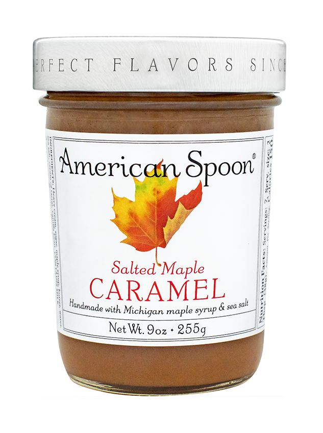 A jar of Salted Maple Caramel