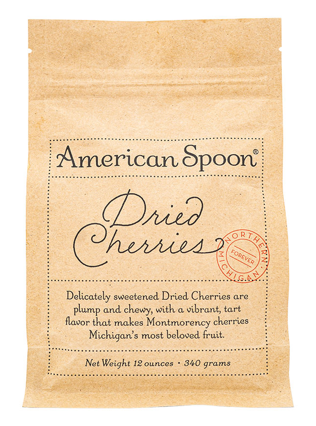 a 12 oz bag of dried tart cherries