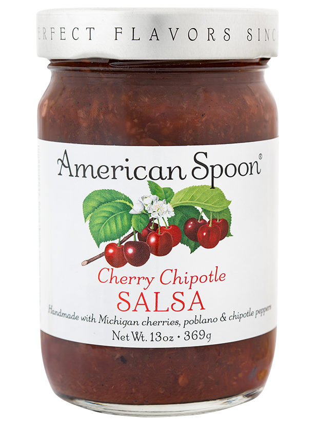 a jar of Cherry Chipotle Salsa