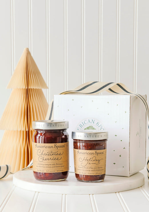 Load image into Gallery viewer, The Holiday Hits gift box including Holiday Jam & Christmas Cherries