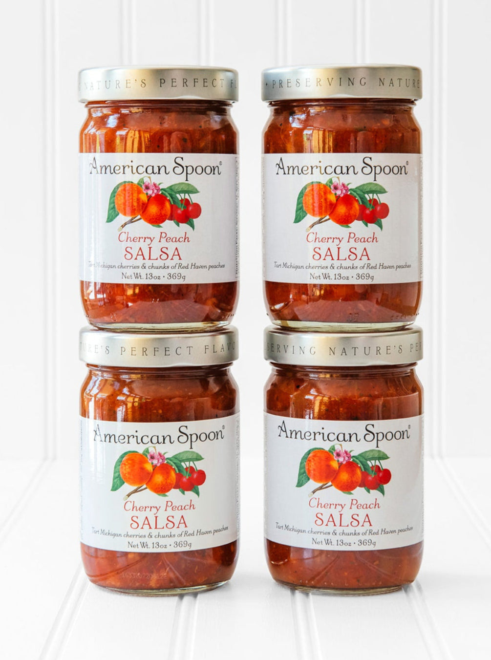 Cherry Peach Salsa Four-Pack – American Spoon