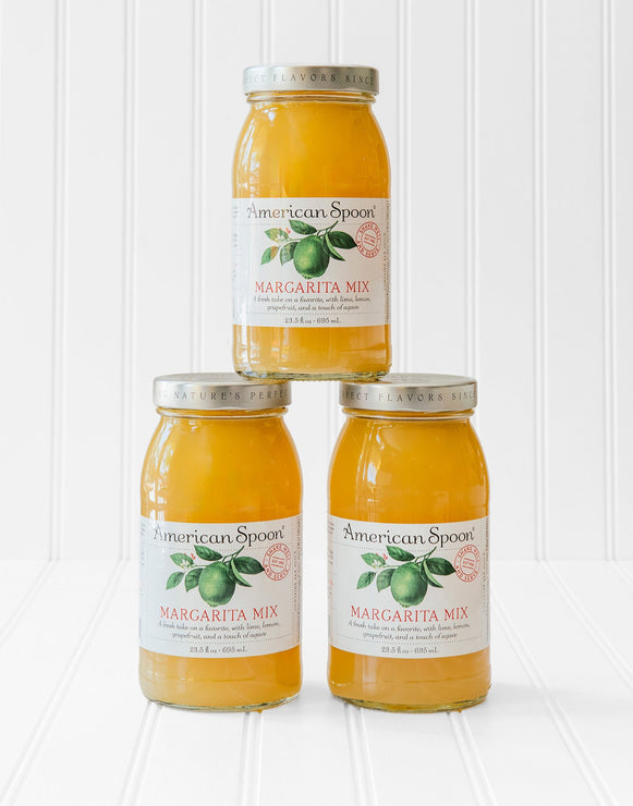Load image into Gallery viewer, three jars of American Spoon Margarita Mix