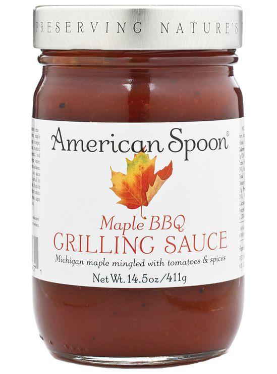Load image into Gallery viewer, A jar of Maple BBQ Grilling Sauce
