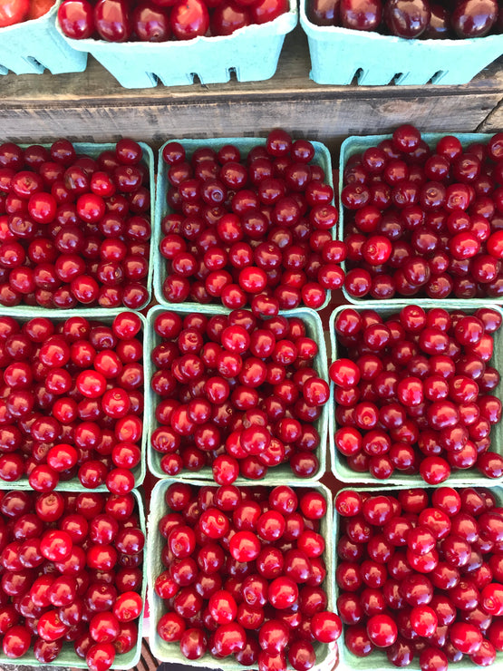 Load image into Gallery viewer, Fruit stand containers of cherries
