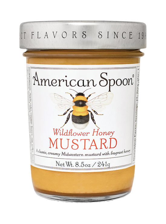 Load image into Gallery viewer, A jar of Wildflower Honey Mustard