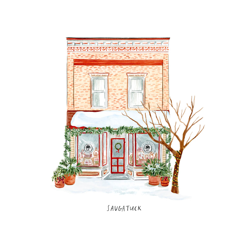 Illustration of store front
