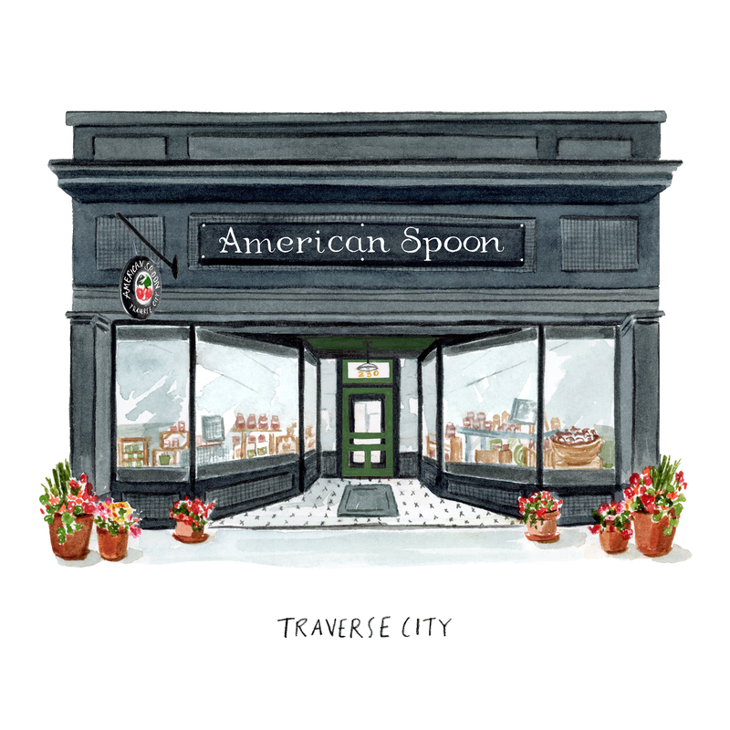 Illustration of store front