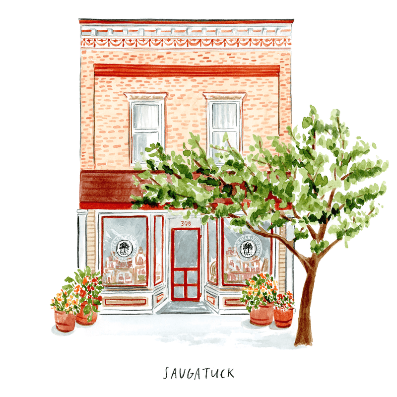 Illustration of store front