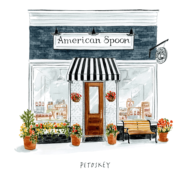 Illustration of  store front