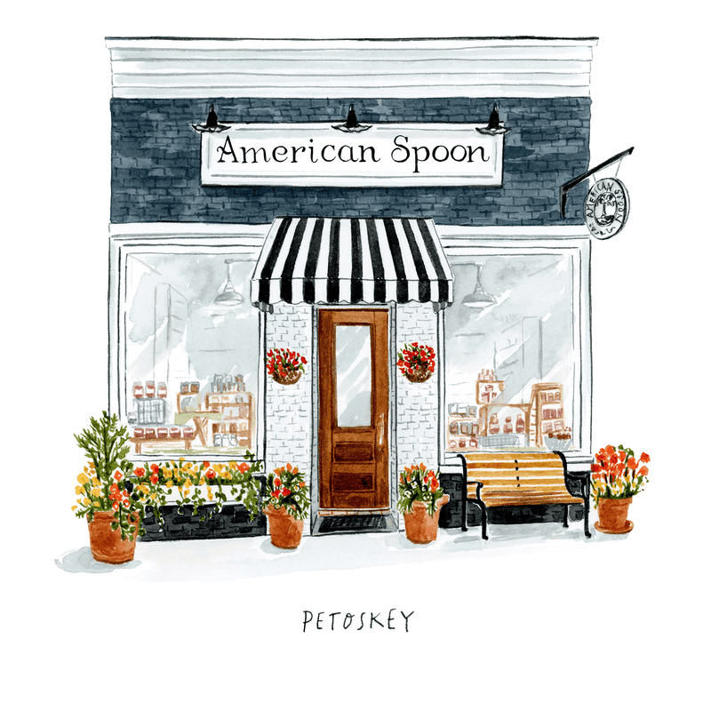 Illustration of store front