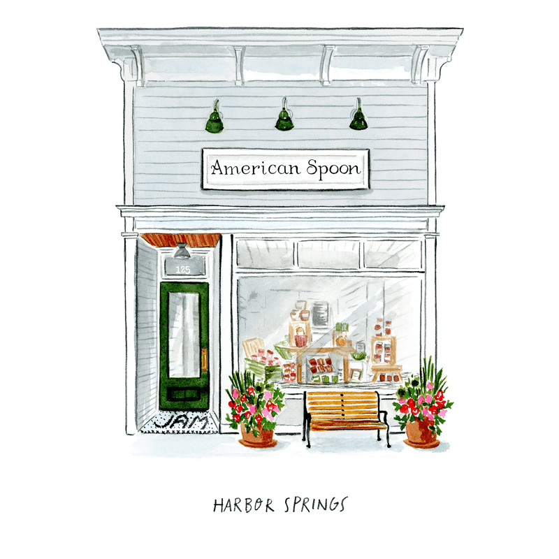 Illustration of store front