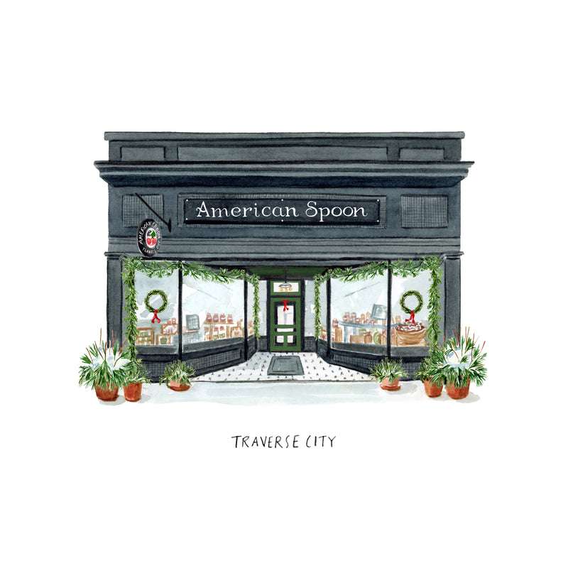 Illustration of store front