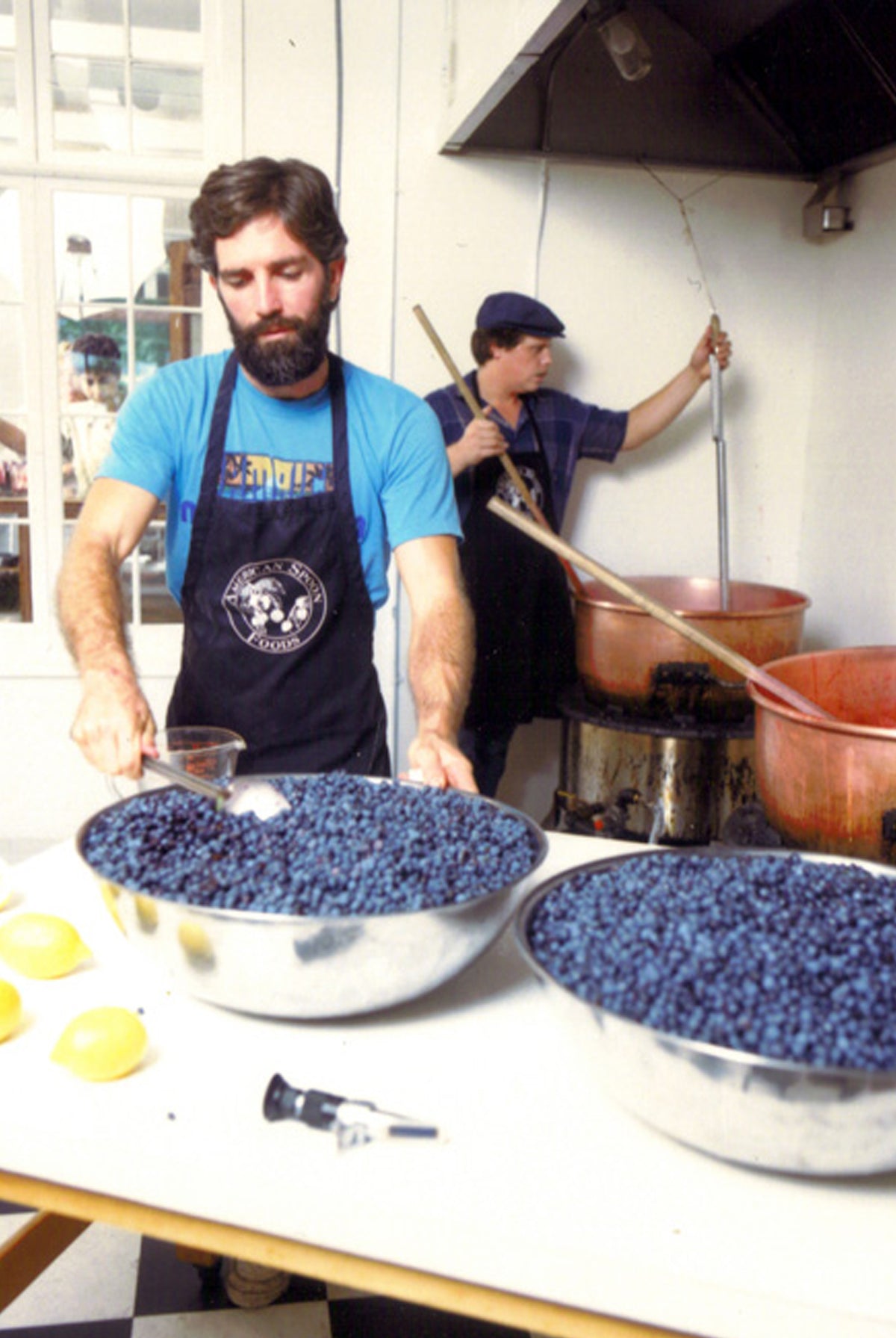 Original photos of American Spoon cooks with fresh blueberries