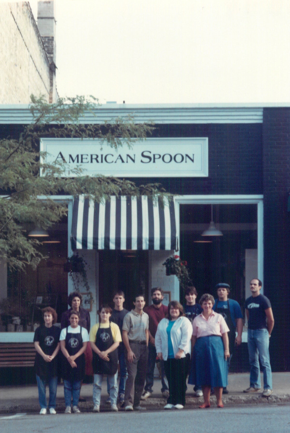 American Spoon staff in front of the original store in Petoskey, Michigan