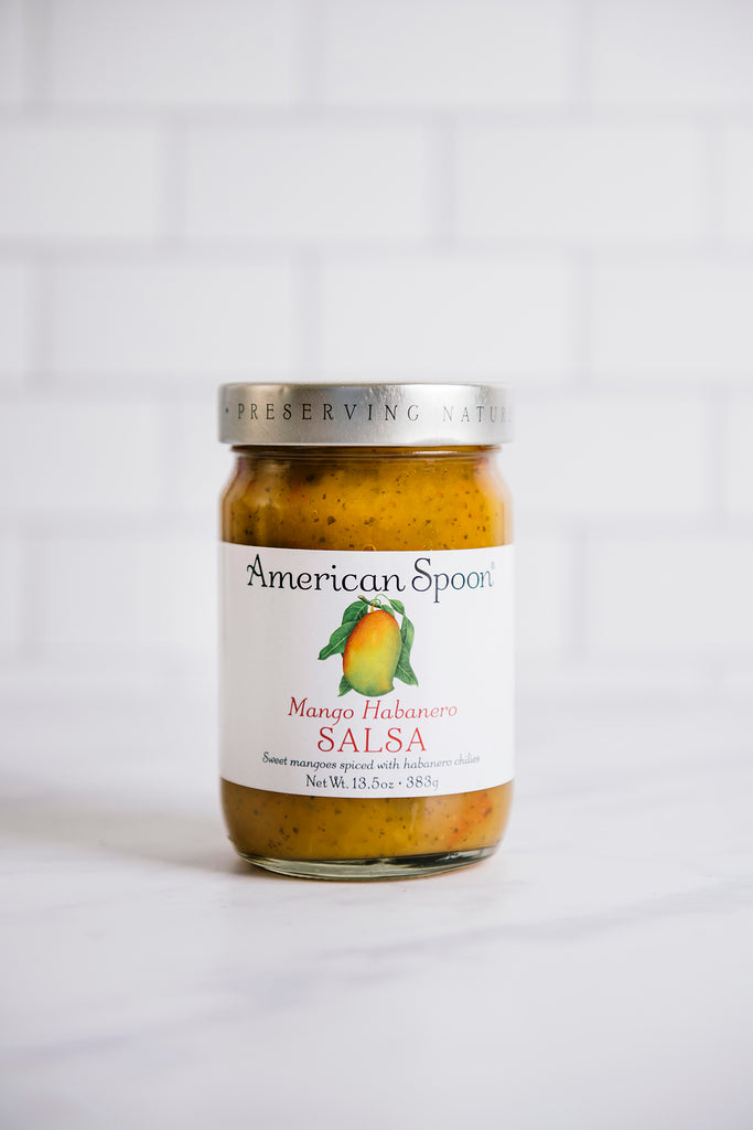 A jar of Mango Habanero Salsa