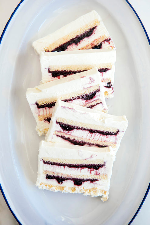 Load image into Gallery viewer, Slices of ice box cake made with preserves
