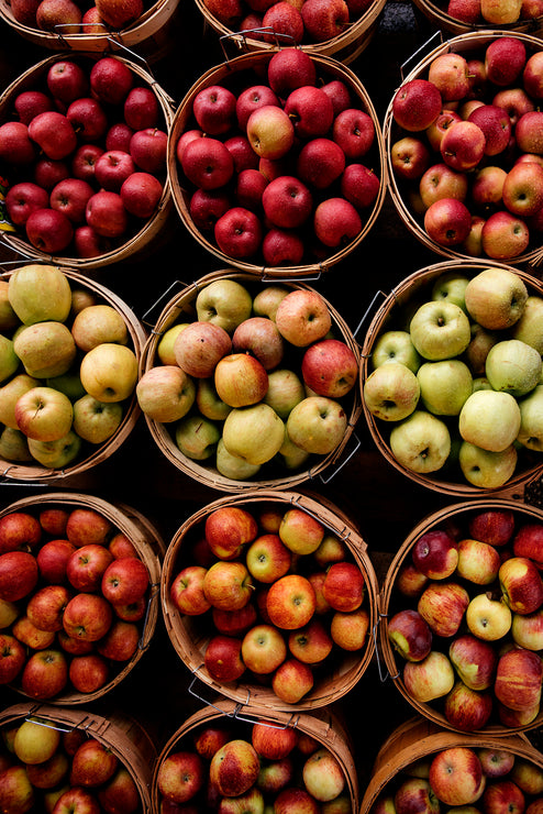 Load image into Gallery viewer, Bushels of red and green apples