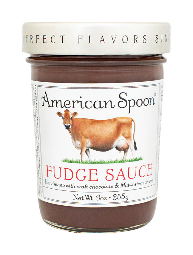 A jar of Chocolate Fudge Sauce