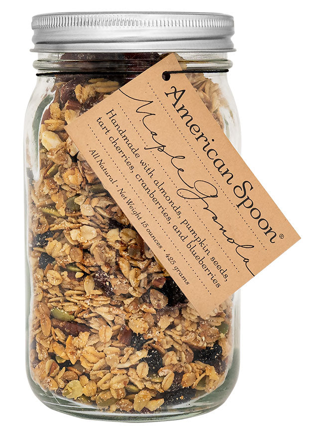 A jar of Maple Granola