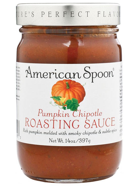 Load image into Gallery viewer, A jar of Pumpkin Chipotle Roasting Sauce