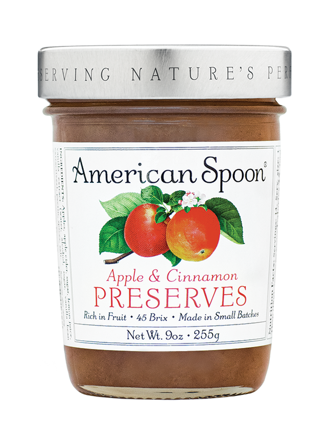 A jar of Apple & Cinnamon Preserves