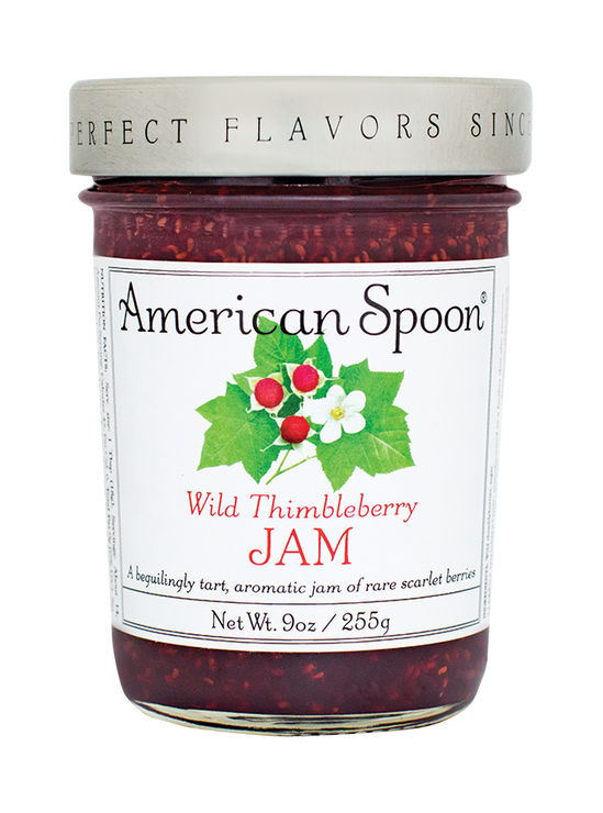 Load image into Gallery viewer, A jar of Wild Thimbleberry Jam