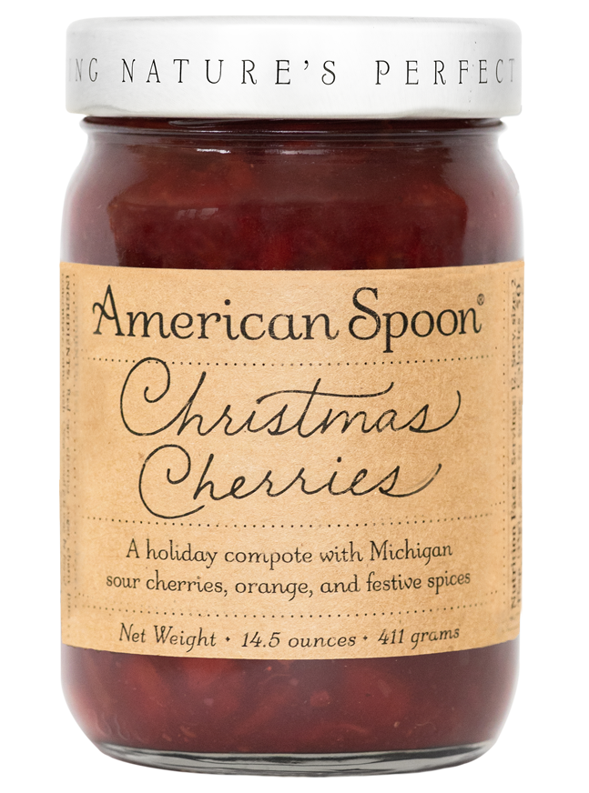 A jar of Christmas Cherries