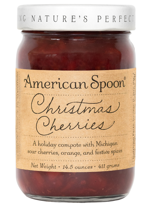 A jar of Christmas Cherries
