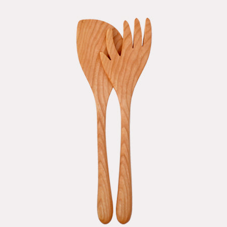 Cherry Forked Salad Set, 12"