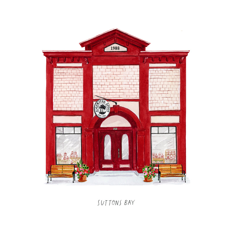 Illustration of  store front