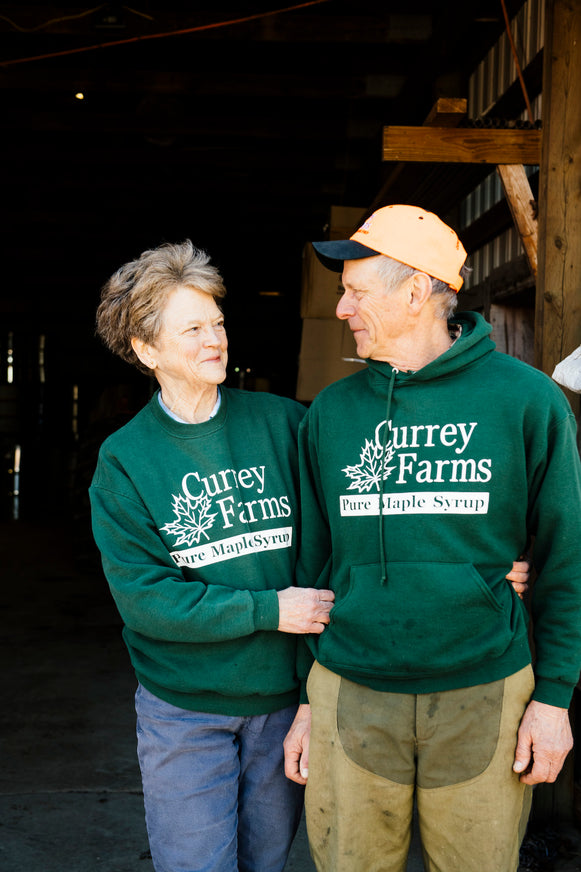 the owners of currey farms in charlevoix, michigan