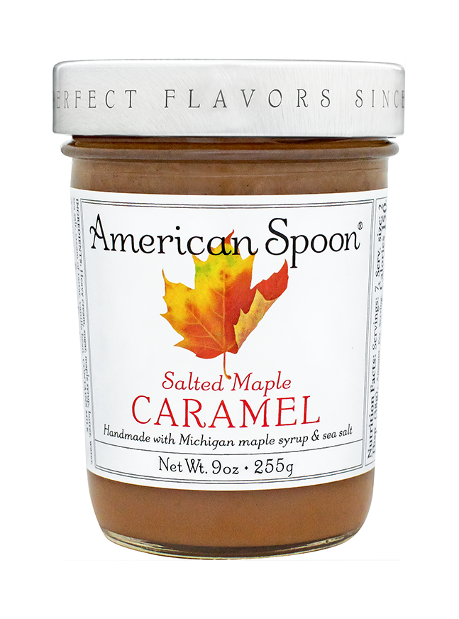 A jar of Salted Maple Caramel