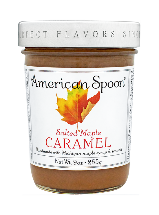 Load image into Gallery viewer, A jar of Salted Maple Caramel
