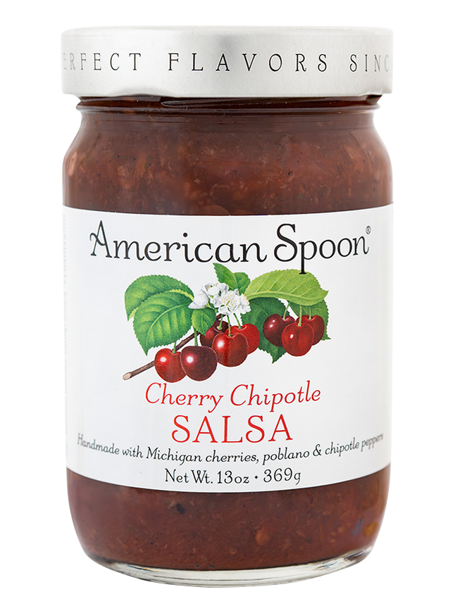 a jar of Cherry Chipotle Salsa