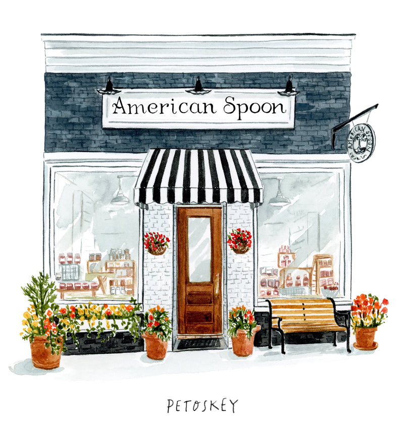 Illustration of  store front