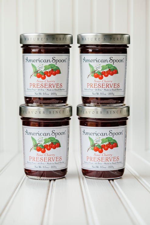 Load image into Gallery viewer, Sour Cherry Preserves Four-Pack
