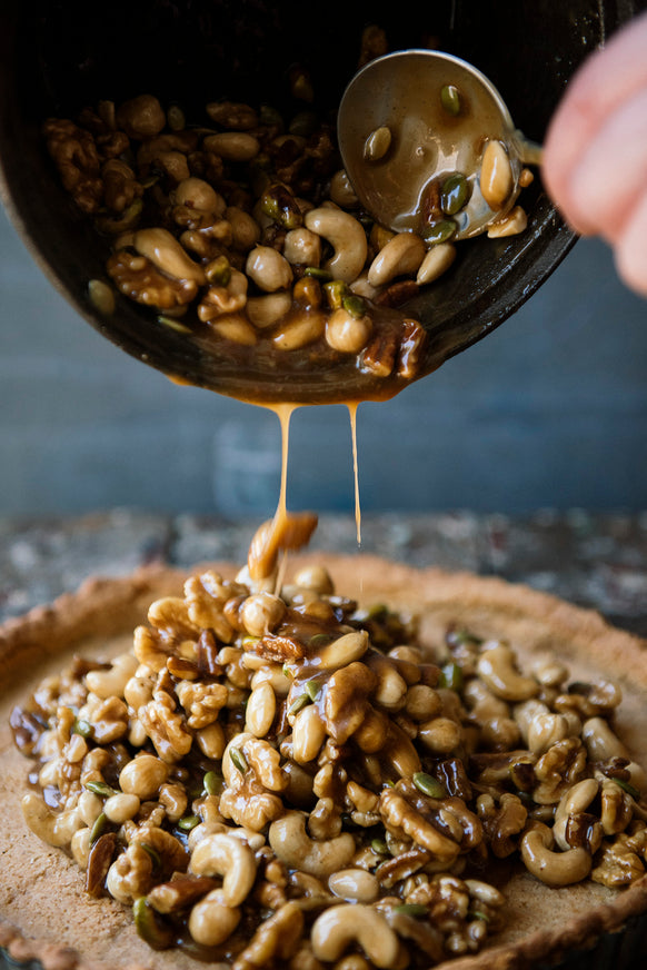 Nut brittle made with Salted Maple Caramel