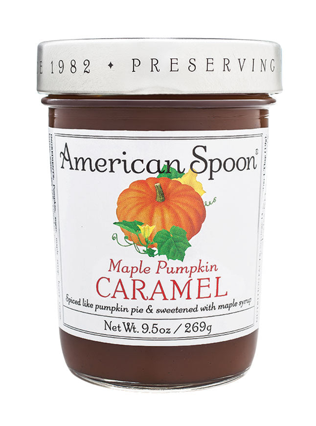 A jar of Maple Pumpkin Caramel