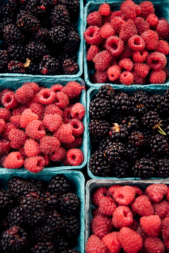 Pints of fresh berries