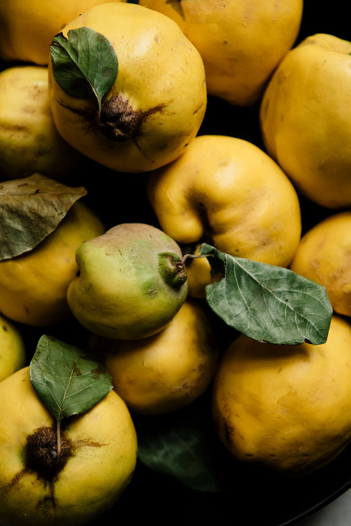 Bushel of ripe quince