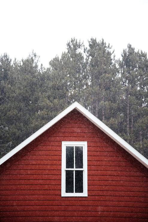 Load image into Gallery viewer, Red Barn in snow
