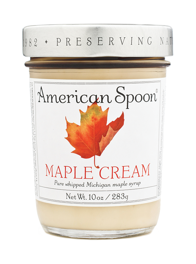 A jar of Michigan Maple Cream
