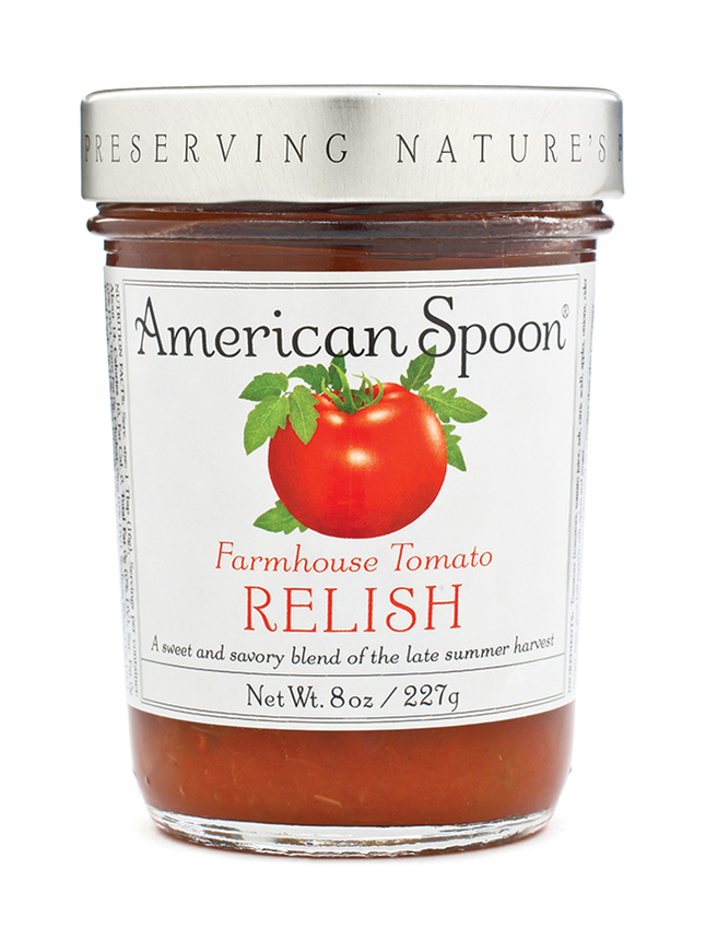 A jar of Farmhouse Tomato Relish