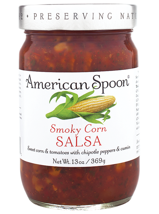 Load image into Gallery viewer, A jar of Smoky Corn Salsa
