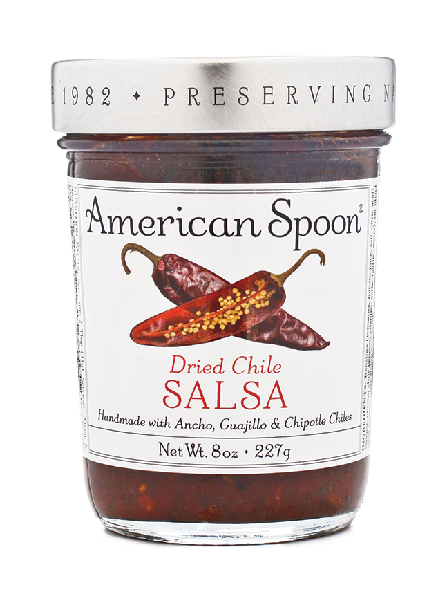 A jar of Dried Chili Salsa