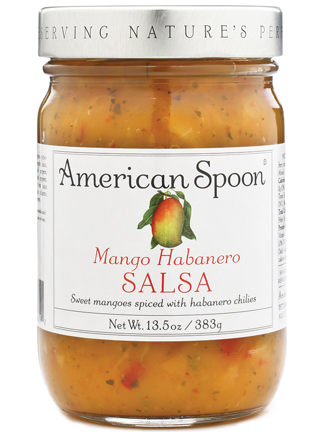 A jar of Mango Habanero Salsa
