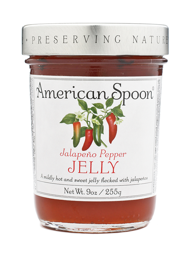 A jar of Jalapeno Pepper Jelly