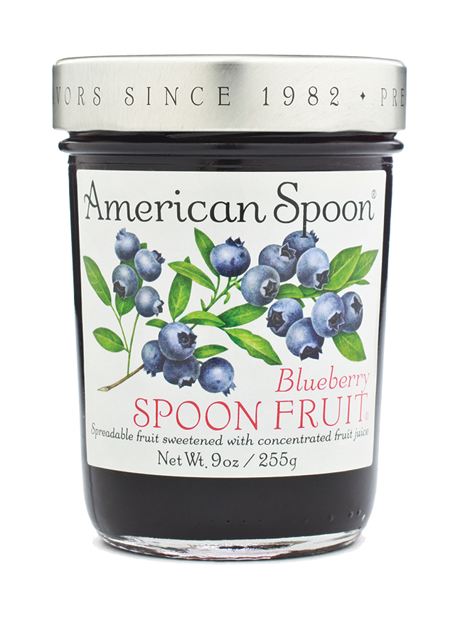 A jar of Blueberry Spoon Fruit