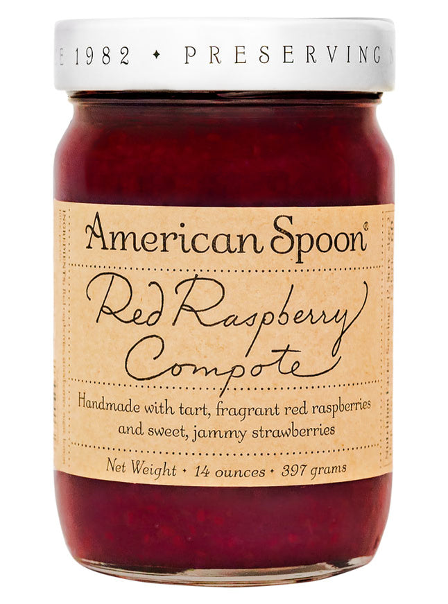 A jar of Red Raspberry Compote